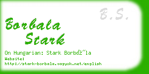 borbala stark business card